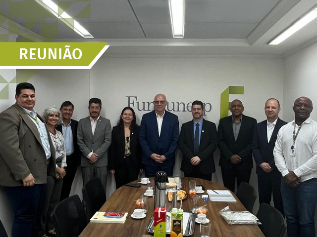 FUNDUNESP recebe comandante da Força Aérea Brasileira em reunião institucional