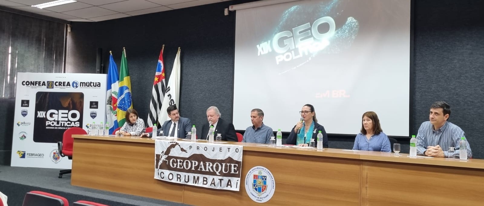 FUNDUNESP reforça seu papel no Geoparque Corumbataí durante abertura do XIX GEOPolíticas