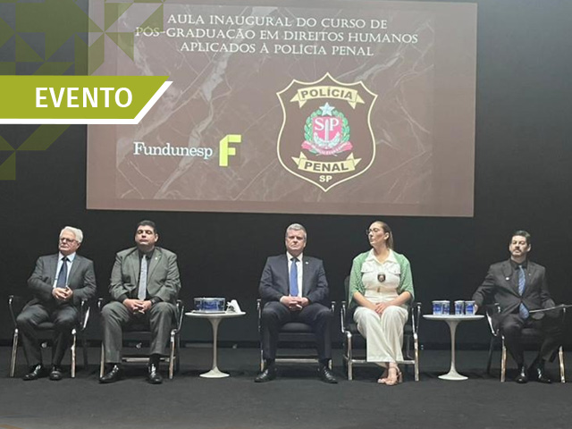 Polícia Penal de SP inicia pós-graduação em Direitos Humanos com gestão da FUNDUNESP